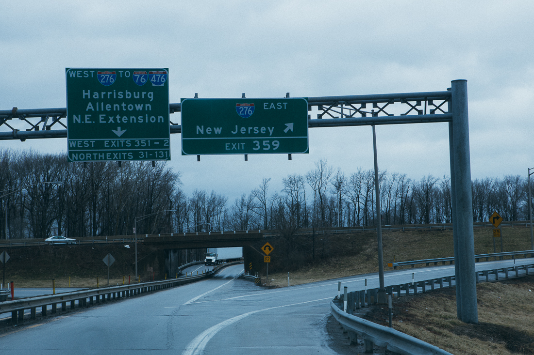 The route I took didn't even have a proper welcome sign to New Jersey.