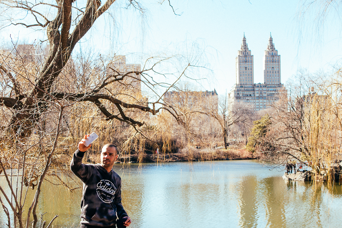 Random bro getting his Central Park selfie on. 