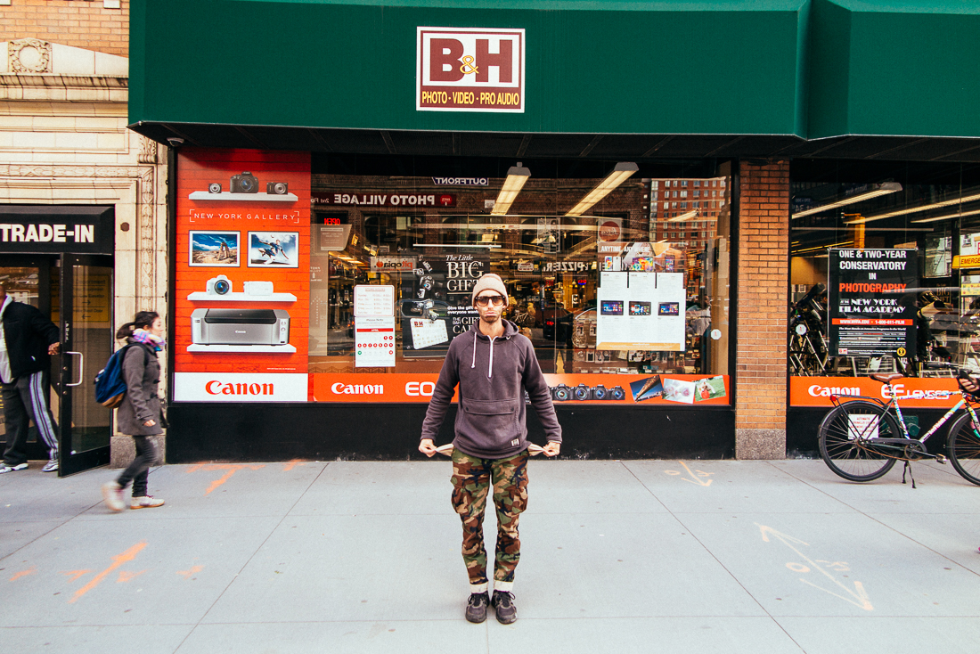We went by the biggest camera store in the world, but for obvious reasons I didn't go inside...