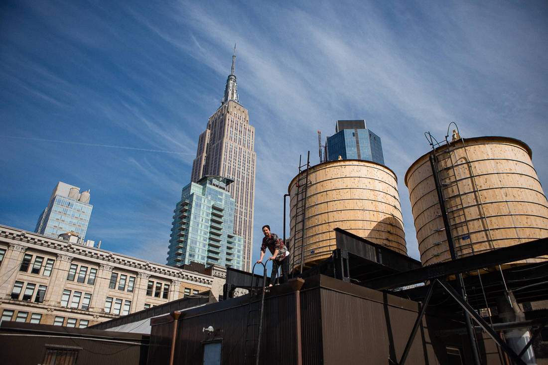 We went on with our day and climbed up on the roof of a nearby building.