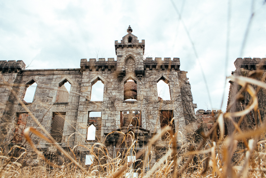 The abandoned Small Pox Hospital.