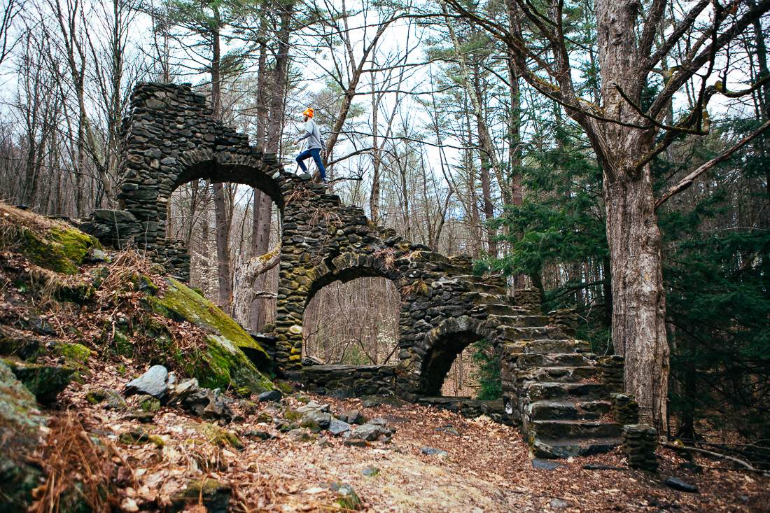 The Stairway to Heaven, that was to the entrance of Madame Sherri's castle. This is all that remains out in the middle of the Madame Sherri Forest.