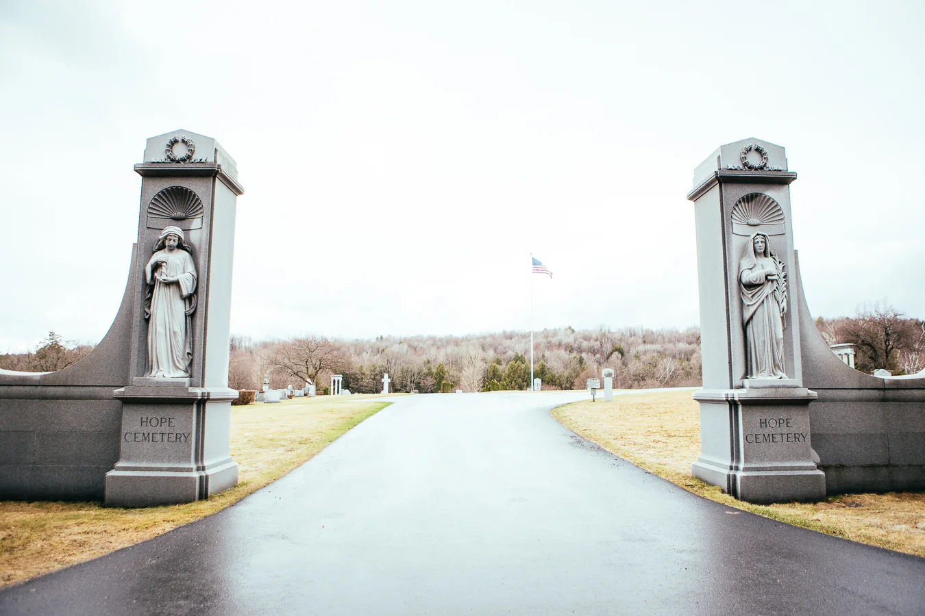 Speaking of dead ends... The Hope Cemetery is one of the most interesting graveyards I've seen so far. I bet all the rock is from local quarries too.