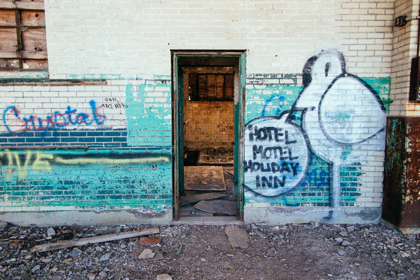 The baggage building isn't on the list to restore yet.