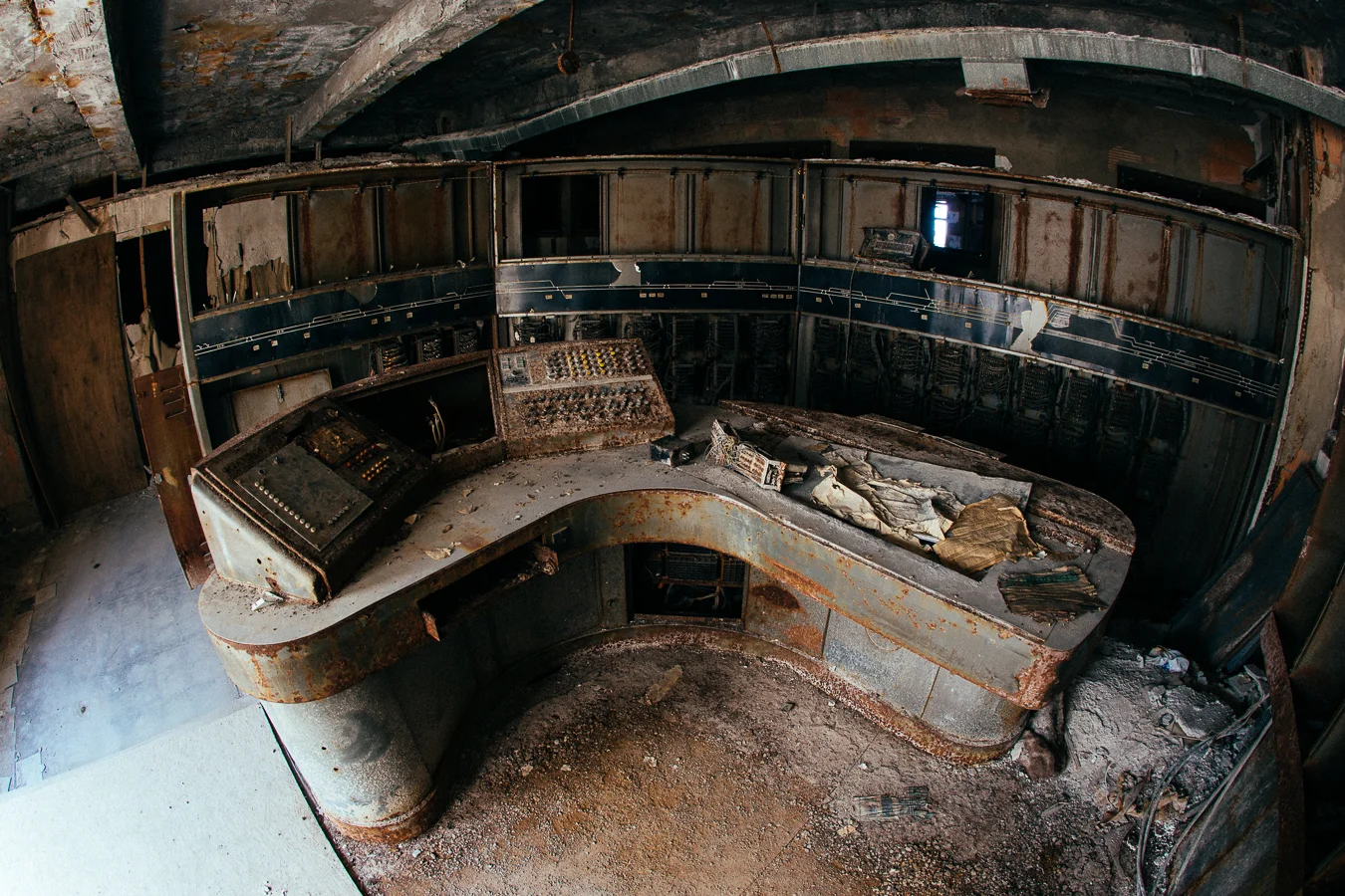 The control room.