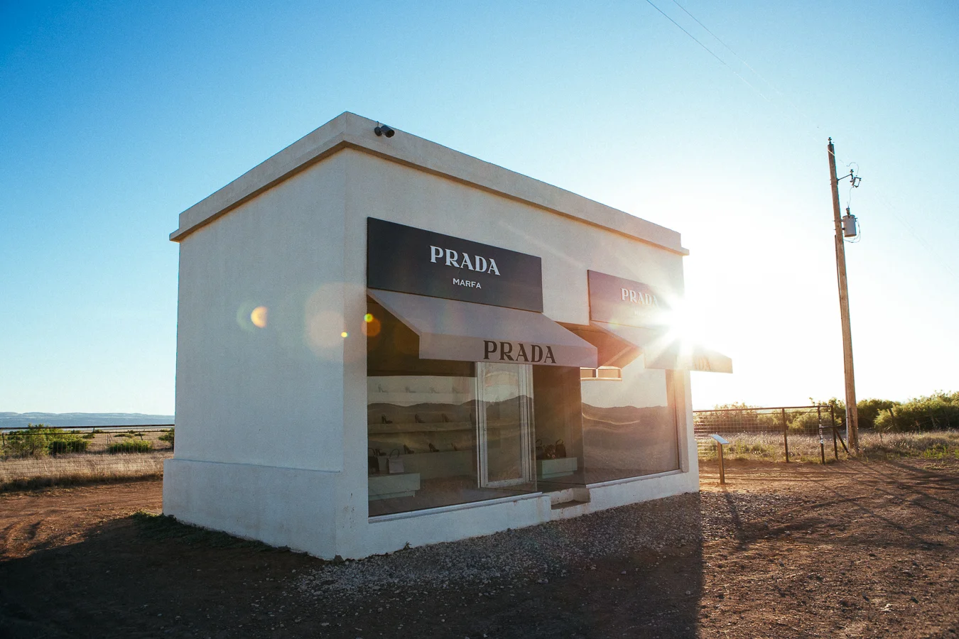 Sorry ladies, this Prada store will never serve as a place of business. The door can't even open.