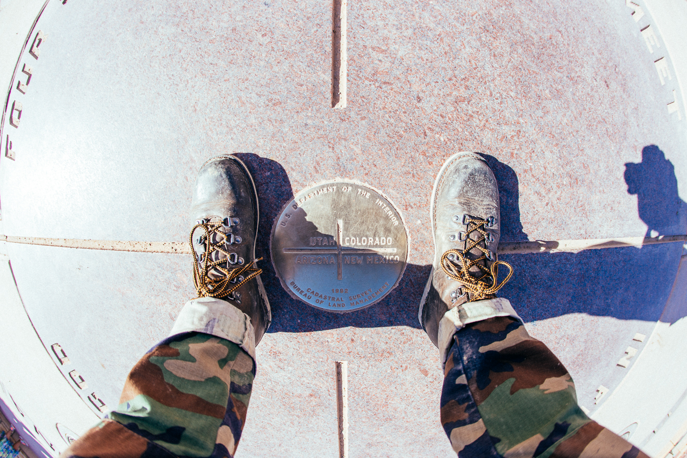 Standing in 4 states at once.