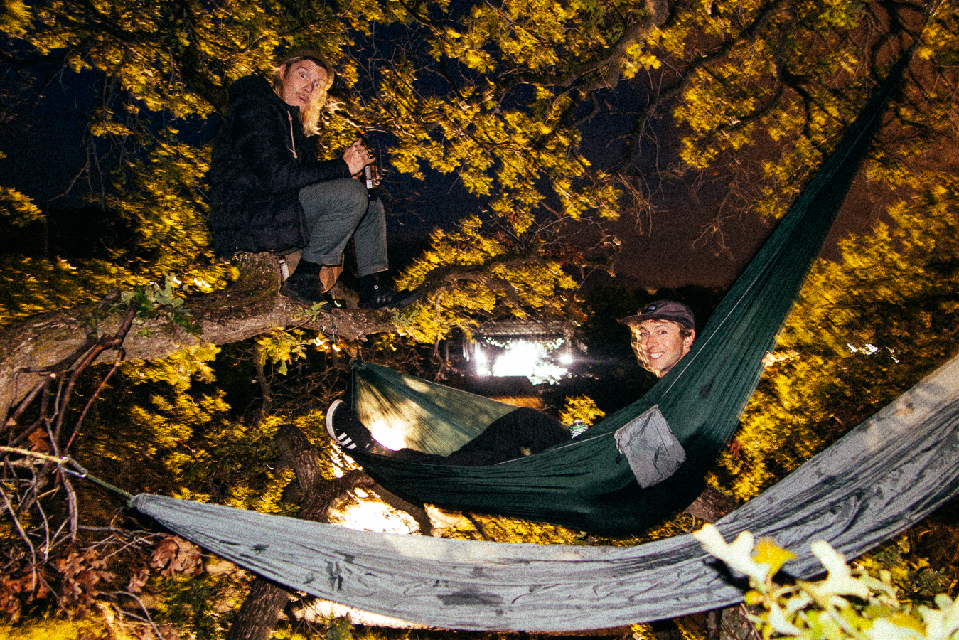 Gerry, Shane, and I poached the $90 Chromeo show from the hillside across from the venue. We had a great view in the trees with some hammocks.