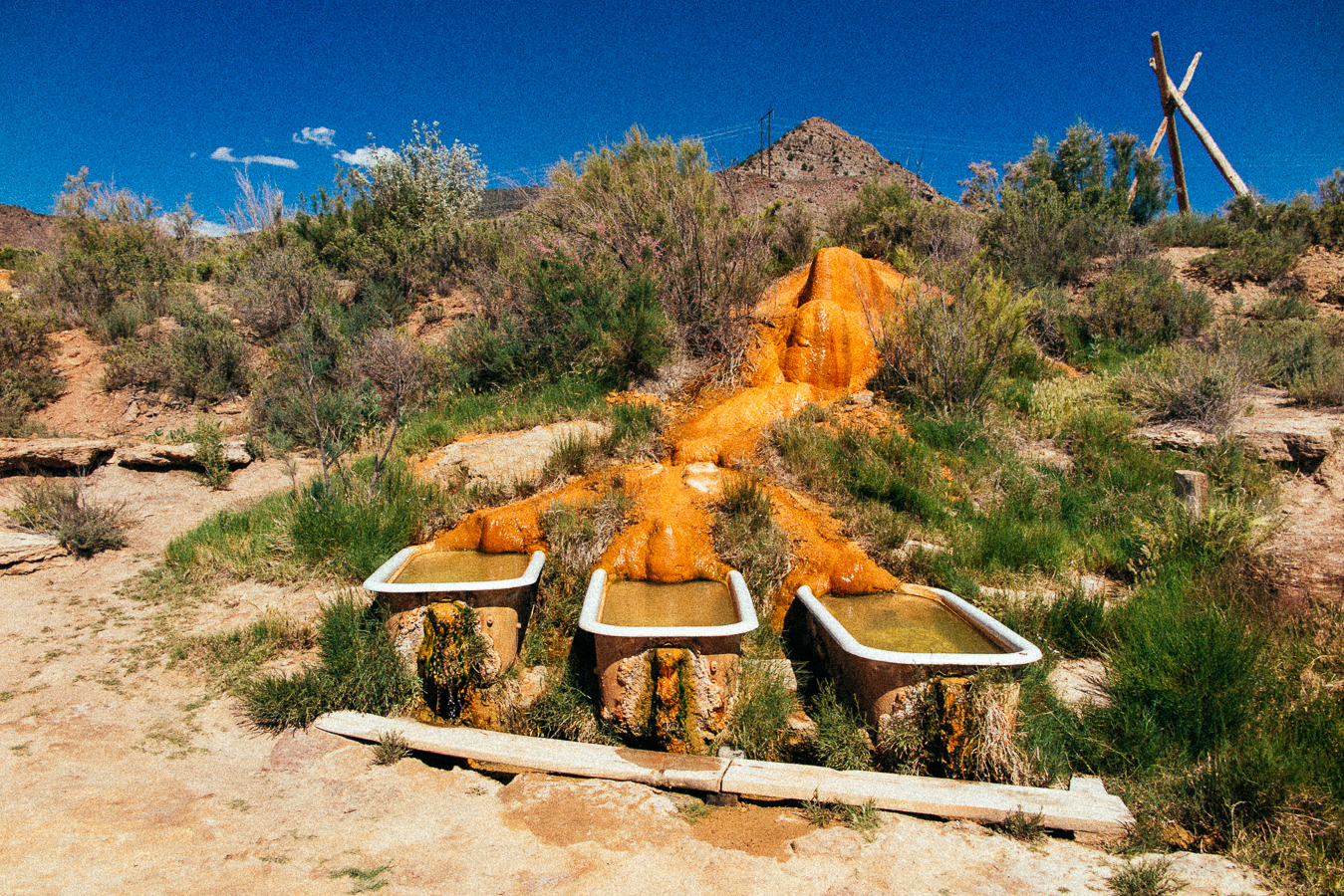 It was super hot this day, so before I paid $15 I wanted to check it out first. There was also a mineral pool with some couples hanging out, but this is what you really come for.