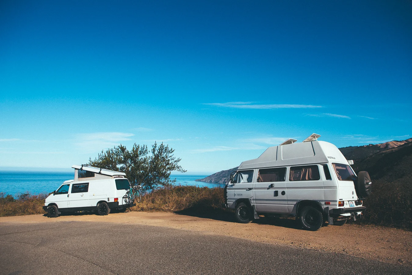When looking for a place to camp the first night, I found a buddy rolling this insane Synchro rig. The next morning I went for a heavy bike ride up Nacimiento Rd, climbing nearly 4000' in 8 miles . The ride back down almost burned out my brakes!
