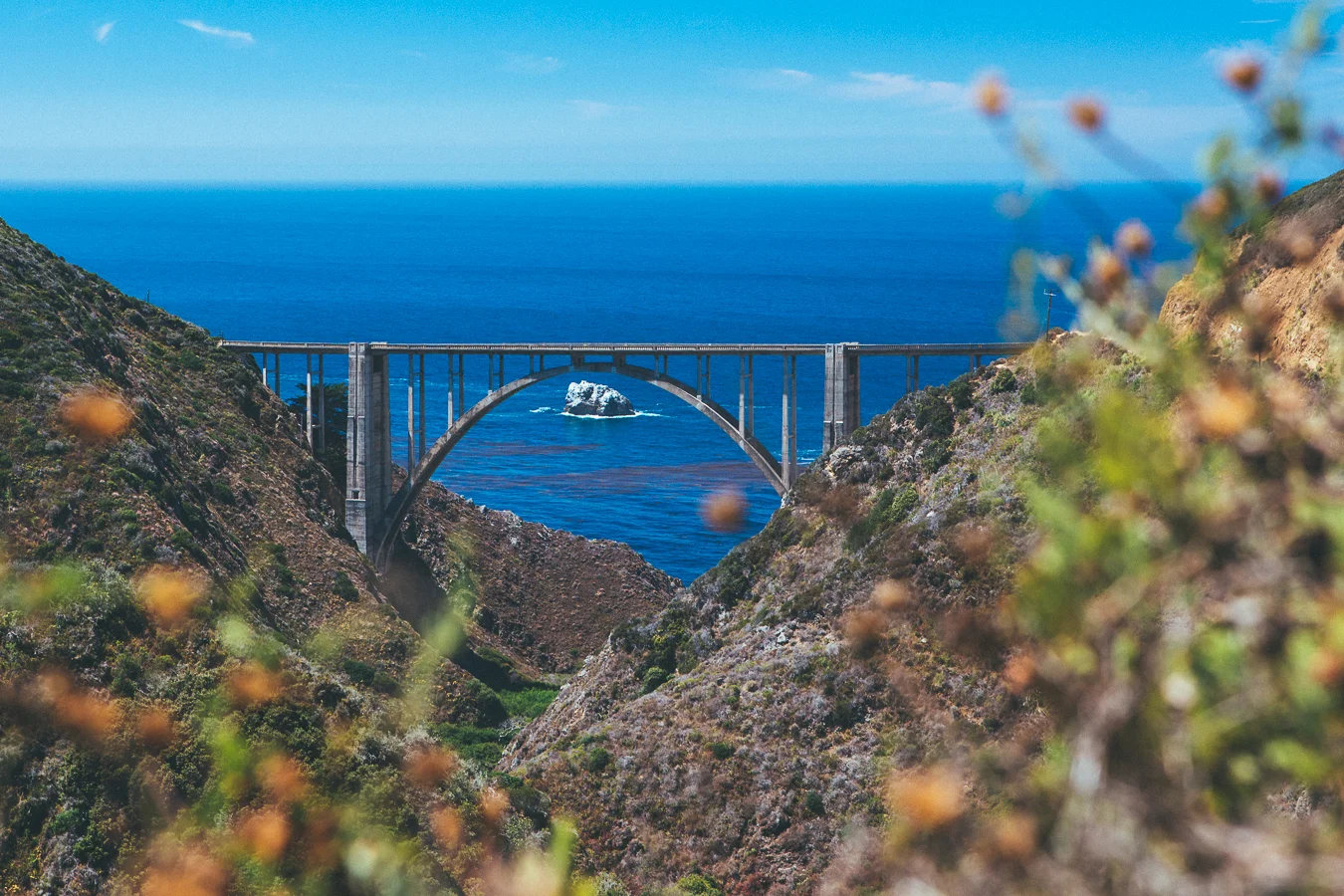 I've shot this bridge a number of times and wanted to find a new view on it, so I braved the poison oak.