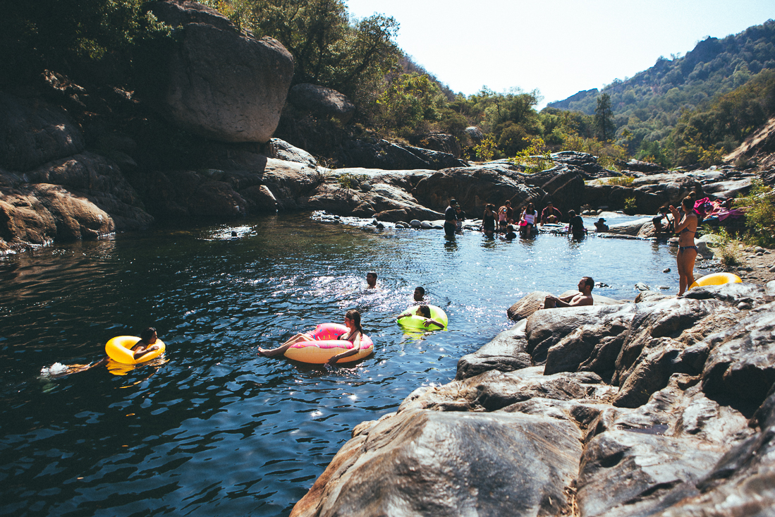 Only a minute walk from our campsite was this epic swim spot. 
