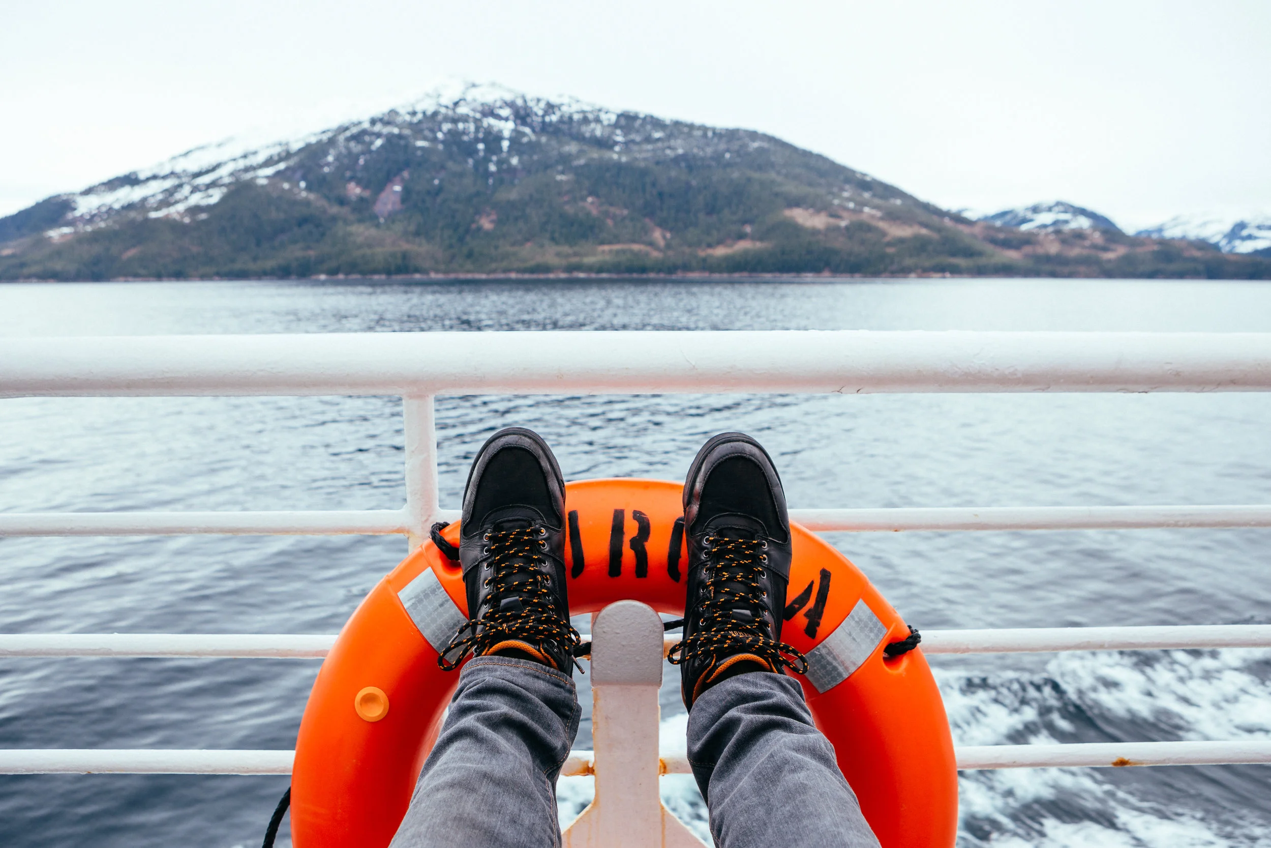 Because fishing season didn't start for another couple weeks we took the ferry back.