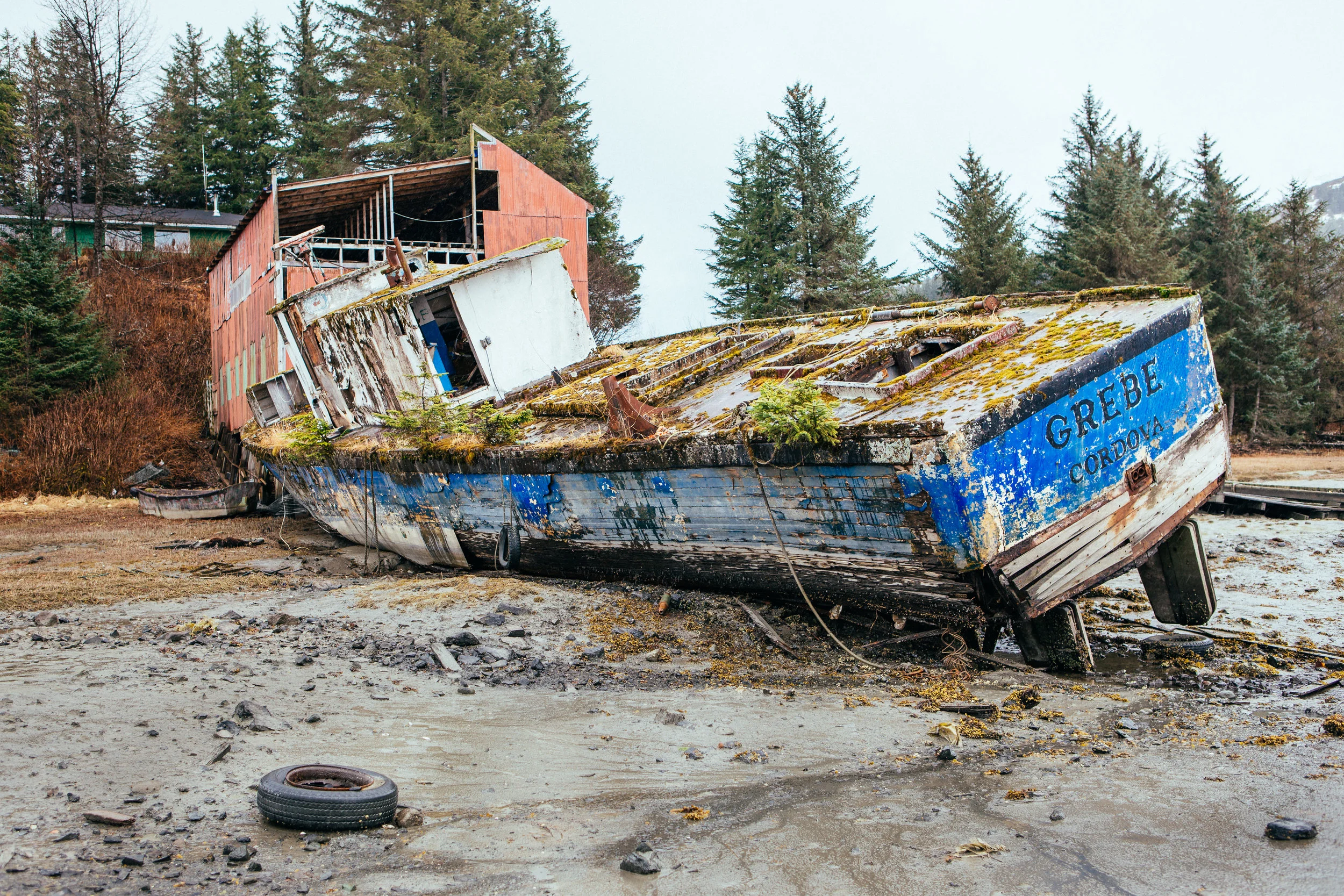 Old WWII submarine chaser.