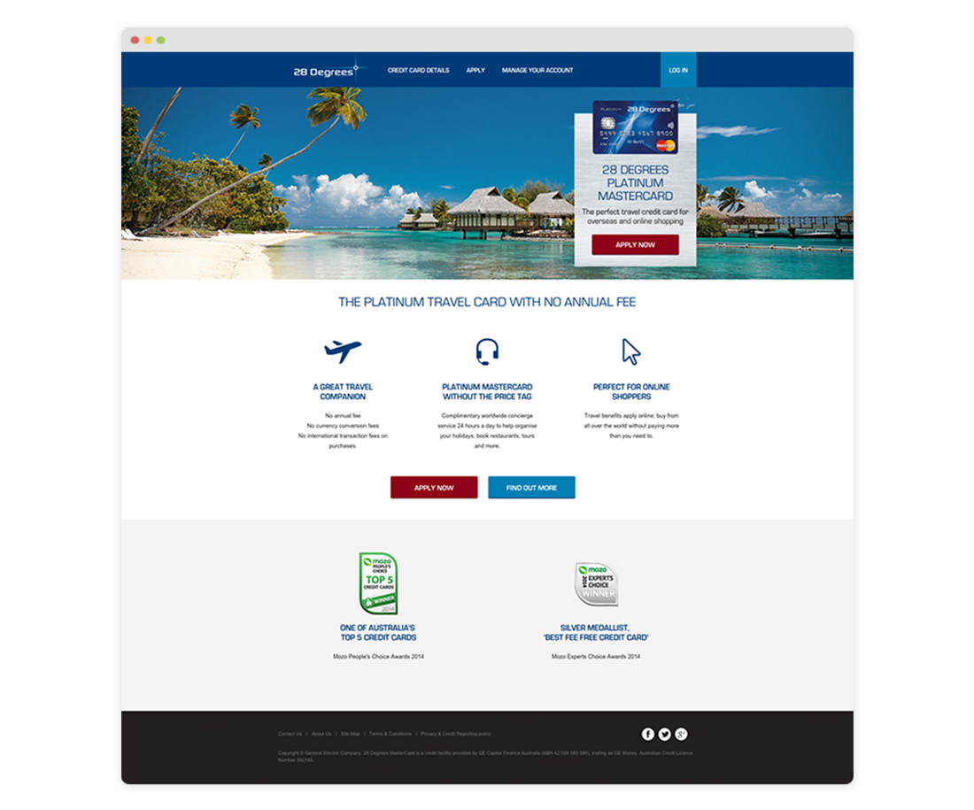 After: The homepage after the redesign.