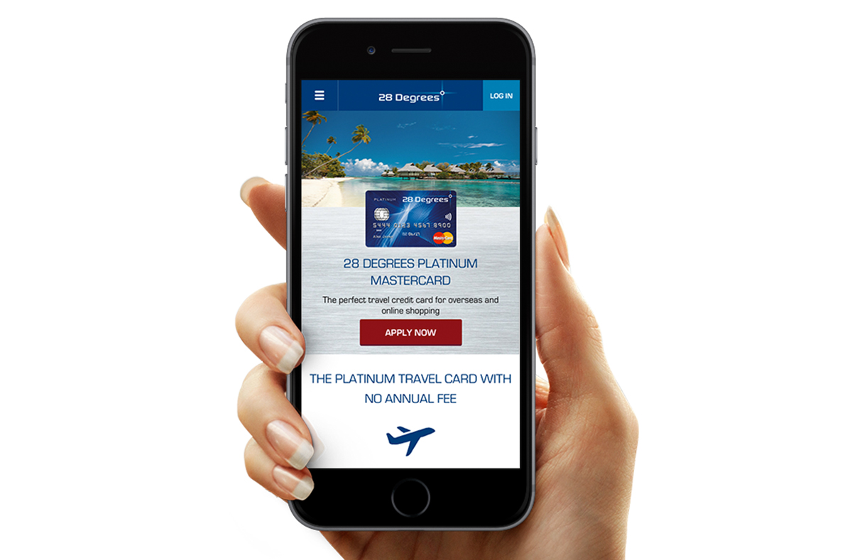 Homepage: mobile view.