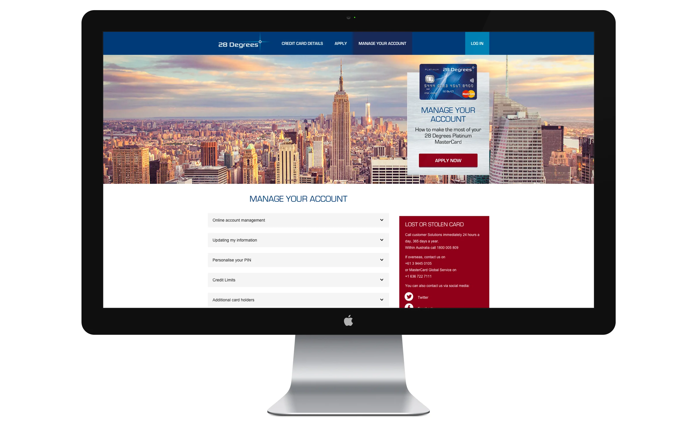 Manage your account.