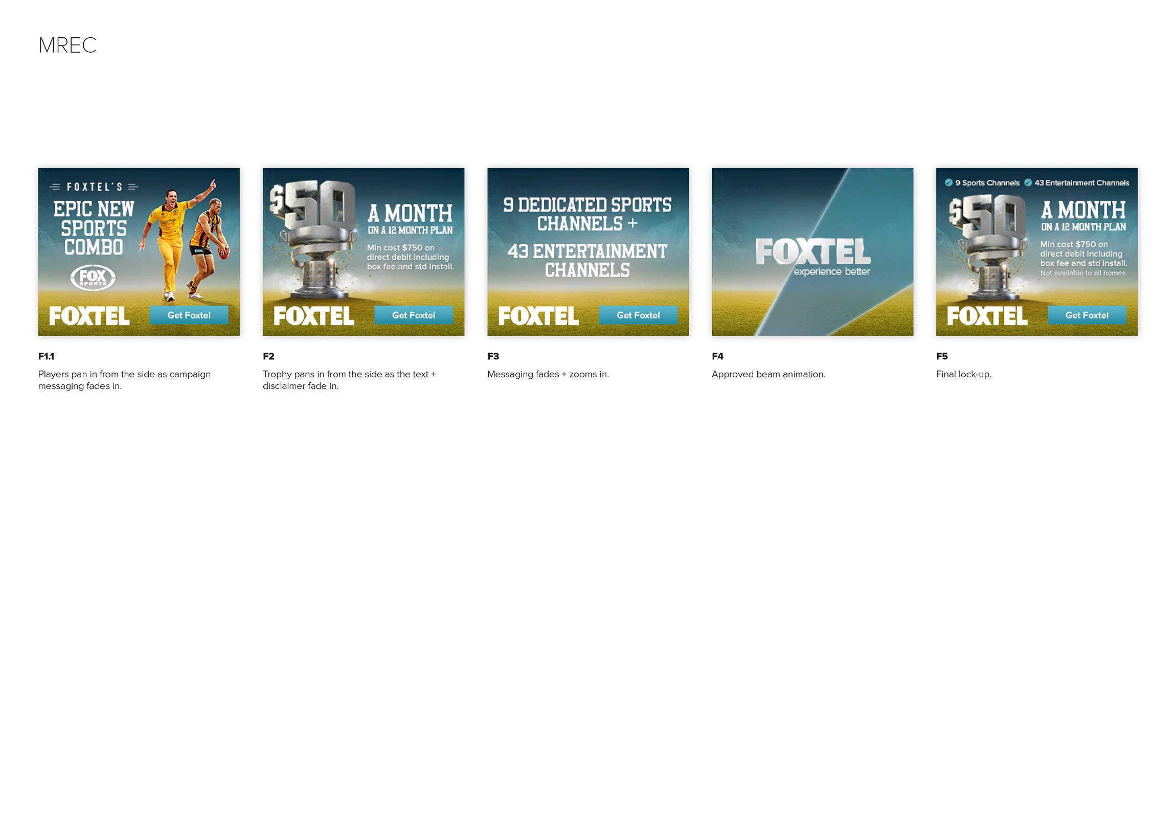 Foxtel Digital Banner Ads Kel Corbett