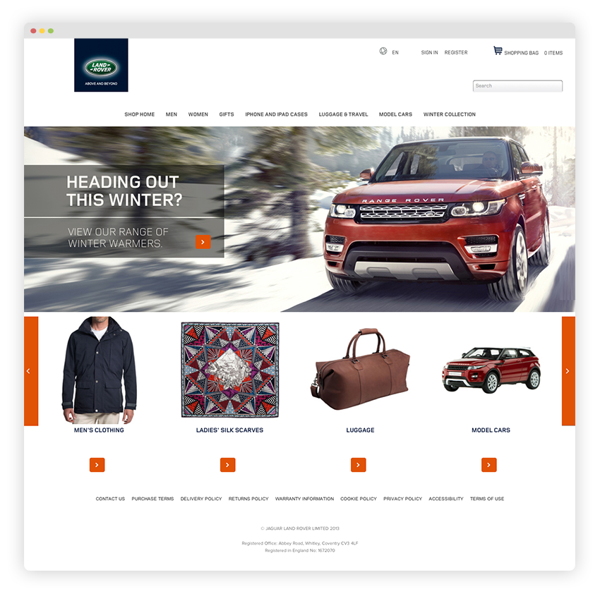 The homepage.