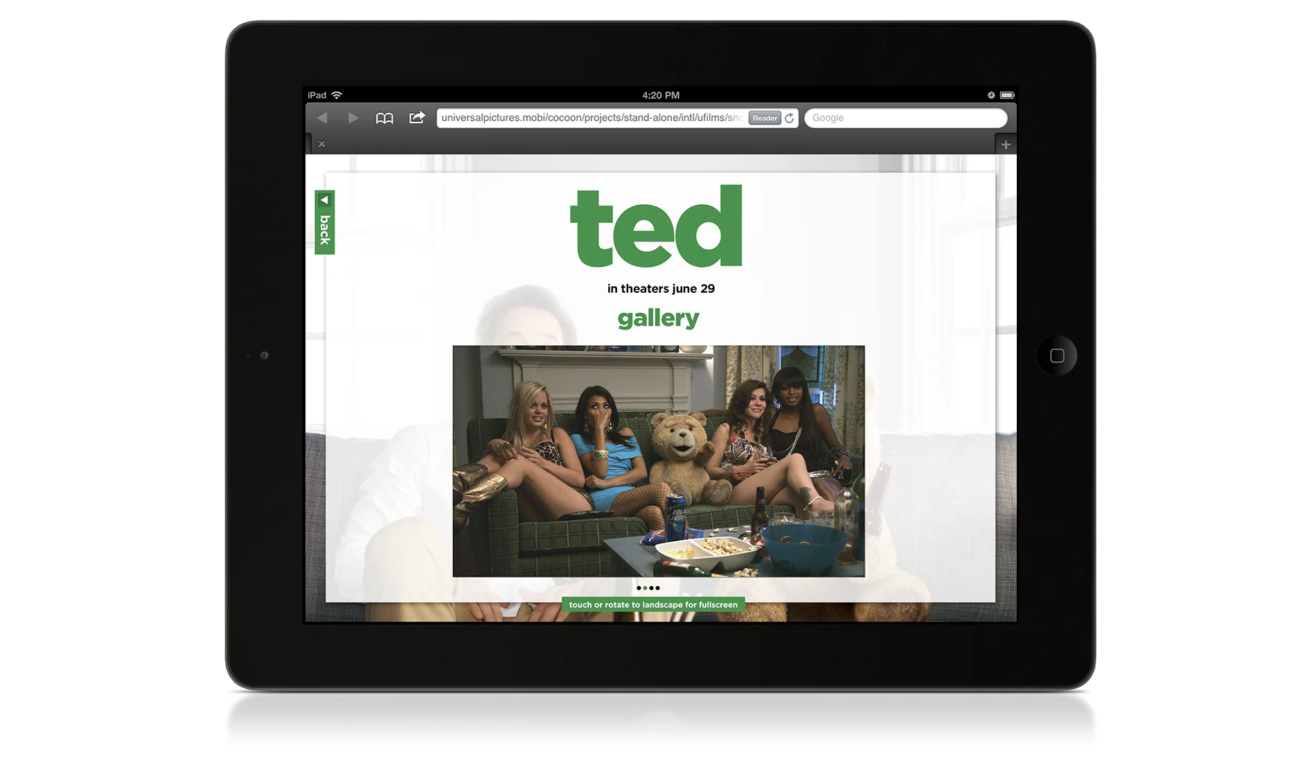 iPad: picture gallery.