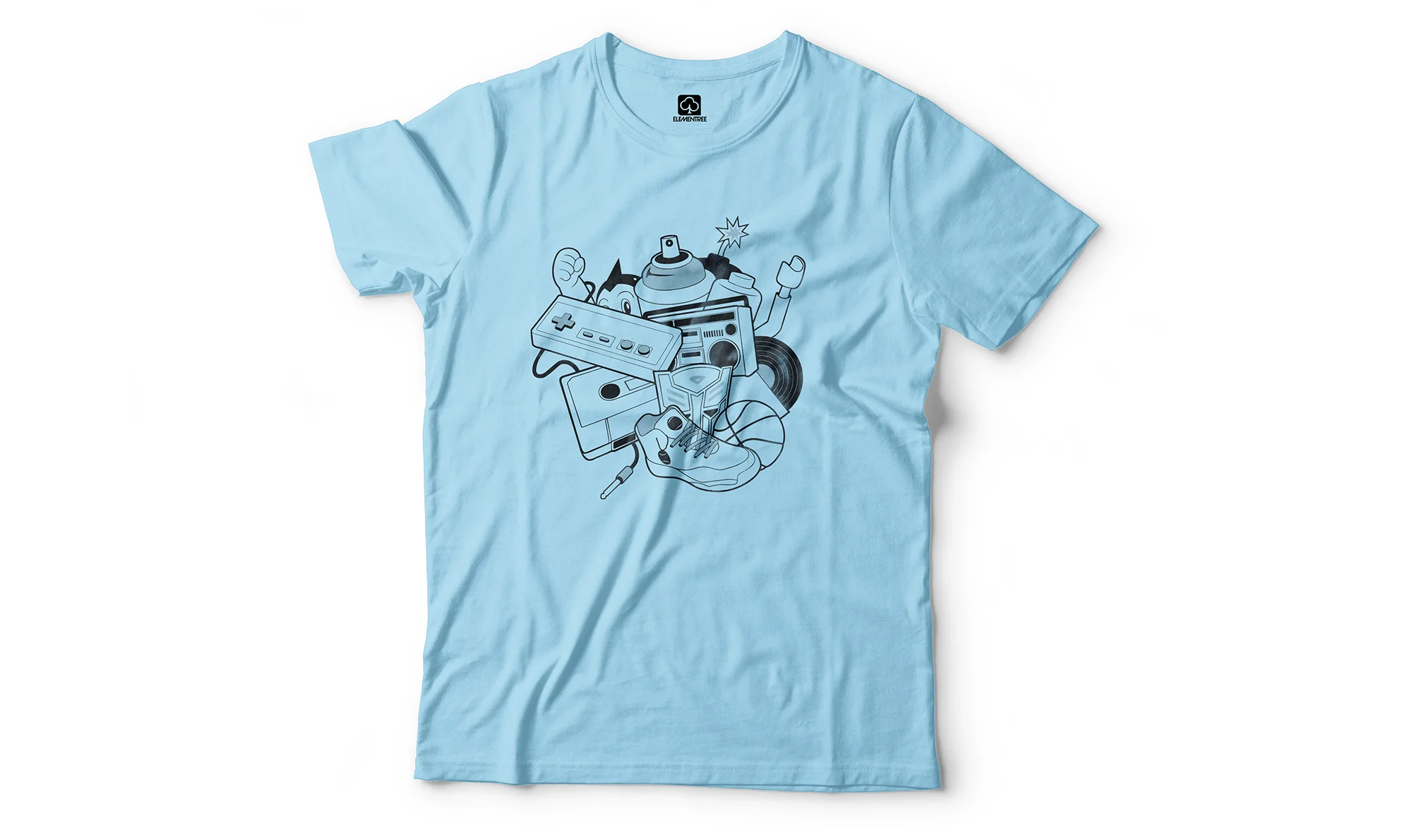 Tshirt design ‘Back in the day’ for my old tshirt label Elementree. Designed in Perth, 2008.