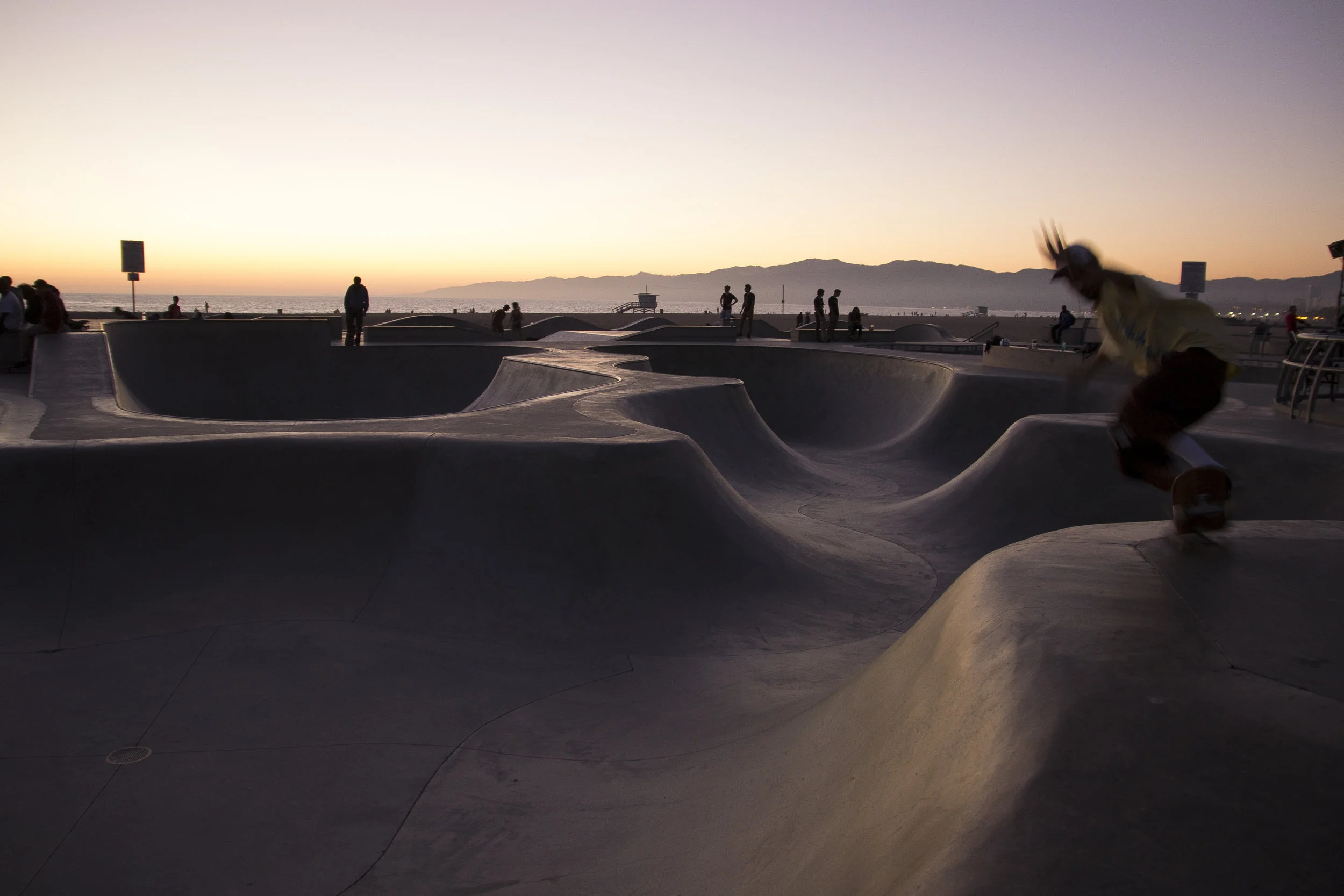 Skatepark in Venice Beach, USA.