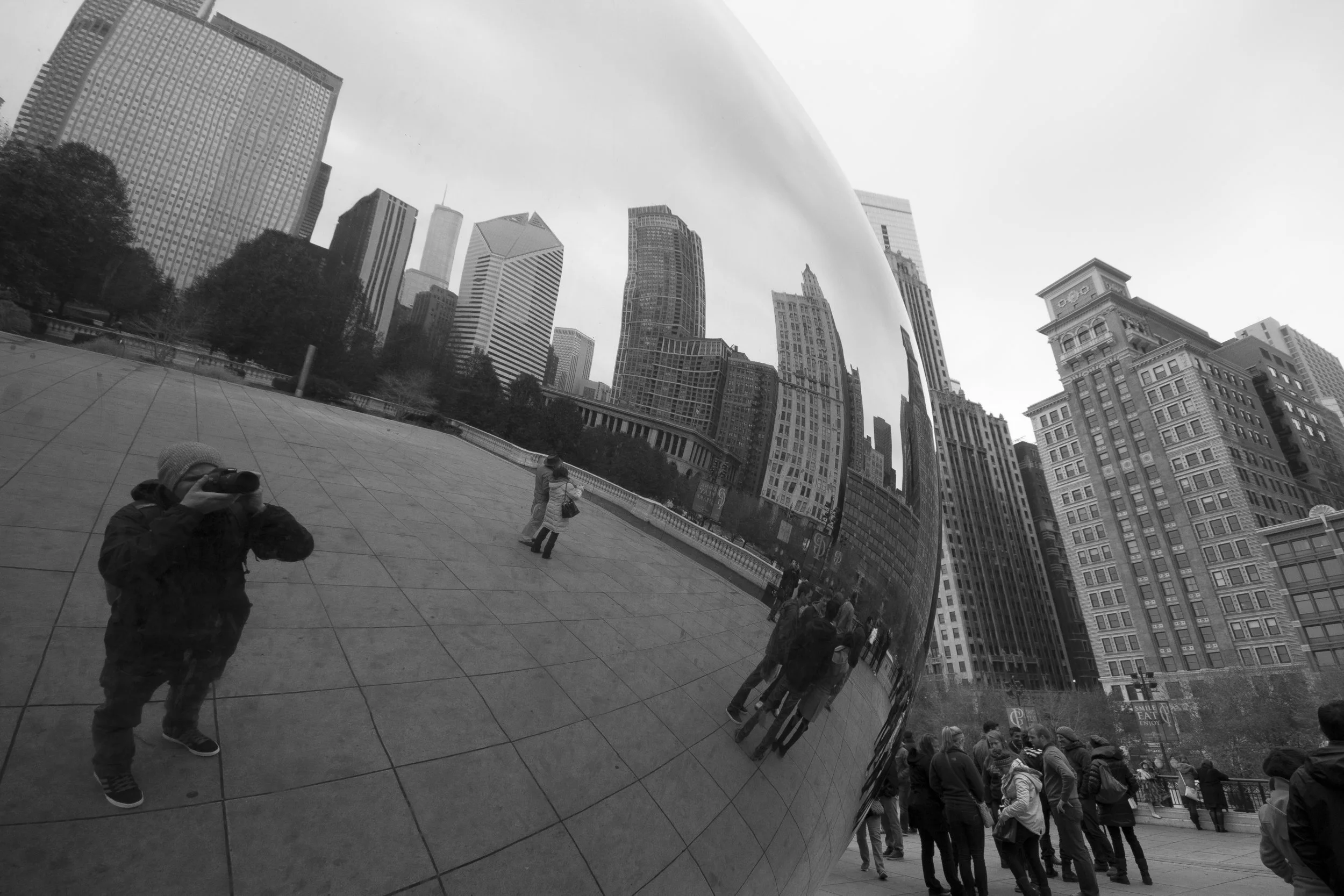 Crazy reflections, Chicago, USA.