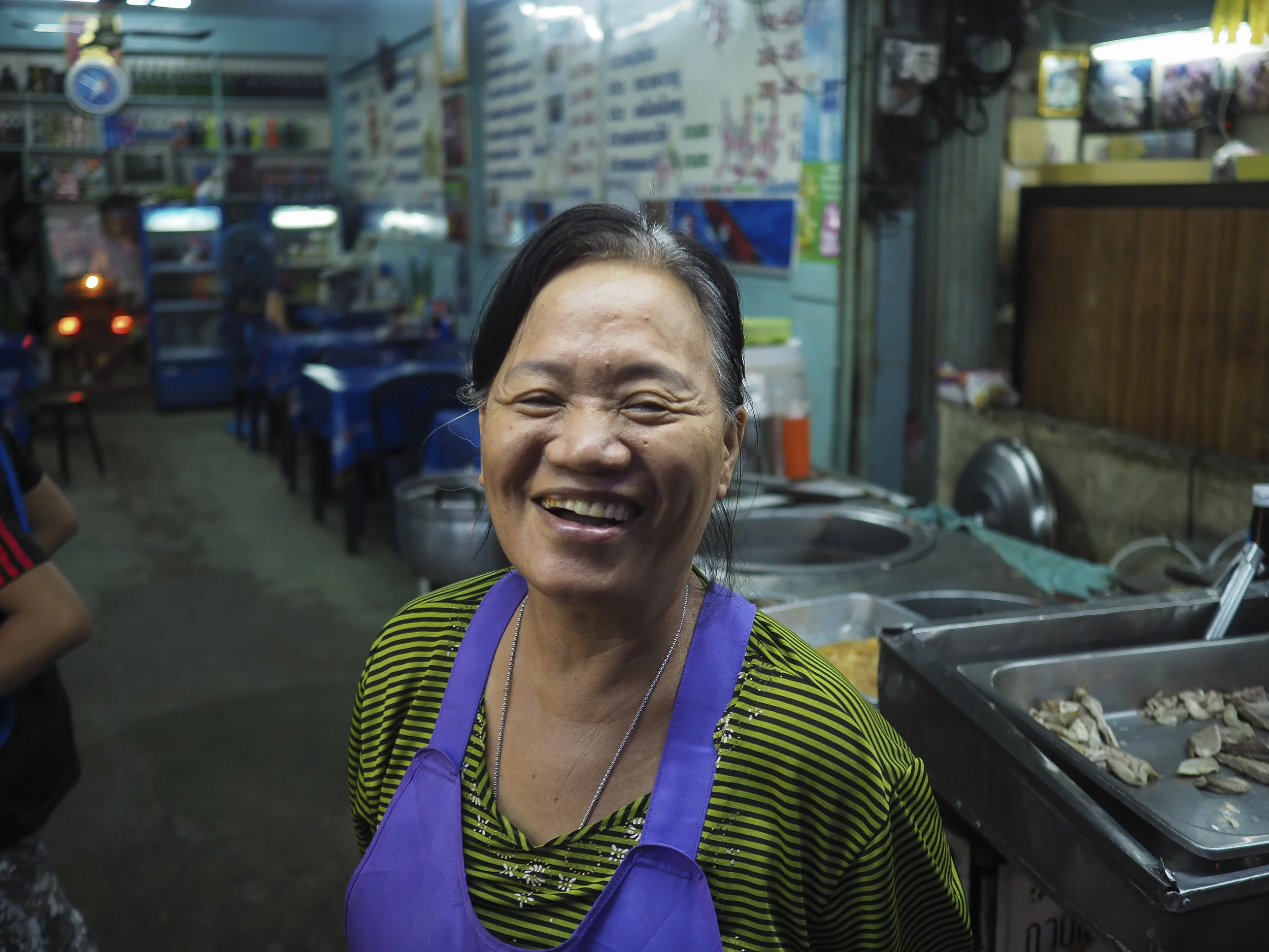 Night markets in Bangkok, Thailand.