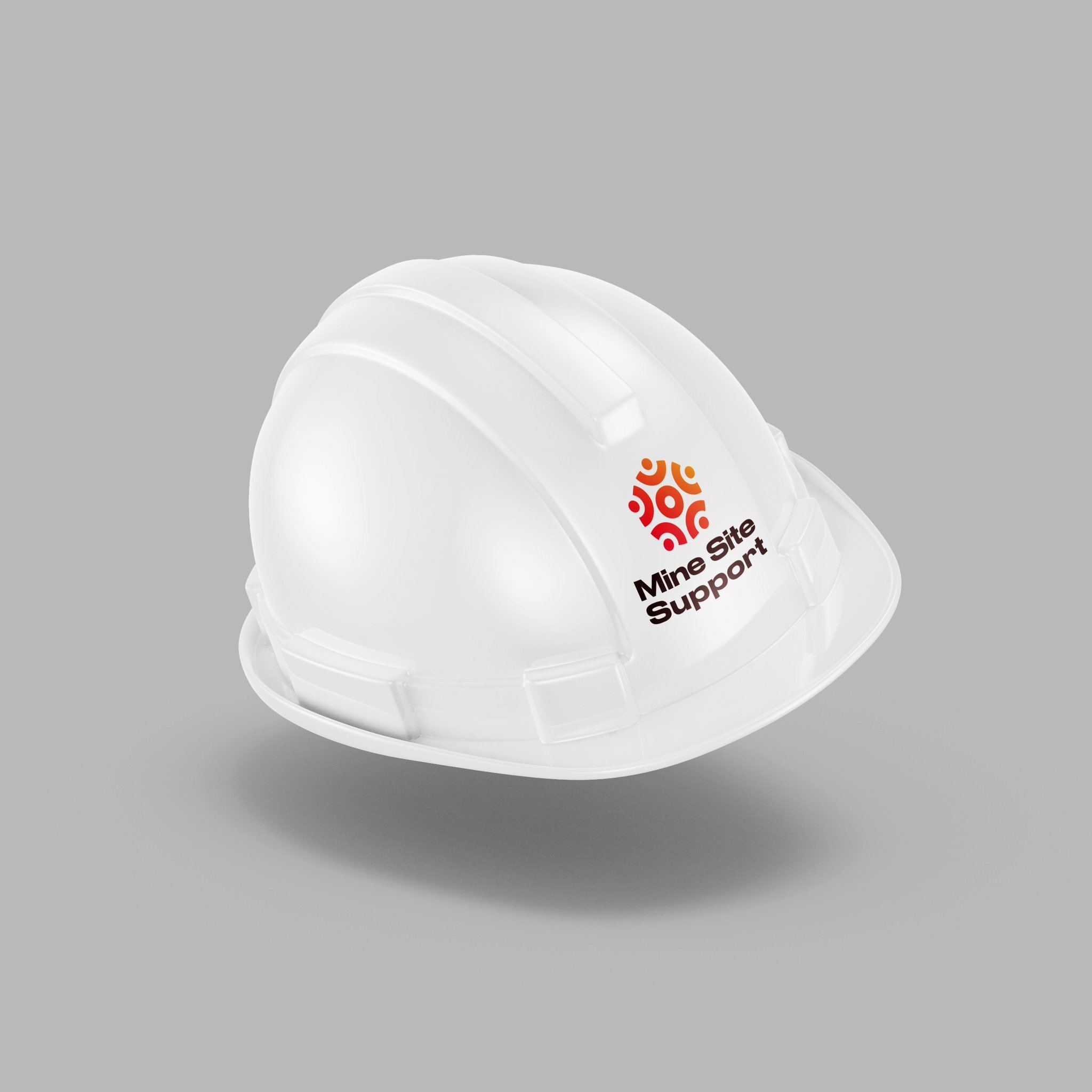 Branded hardhat mockup designed for Mine Site Support, an indigenous-owned and operated business providing safety and operational services for tier 1 mining companies and contractors in West Australia.
&bull;
&bull;
&bull;
&bull;
#branding #graphicde
