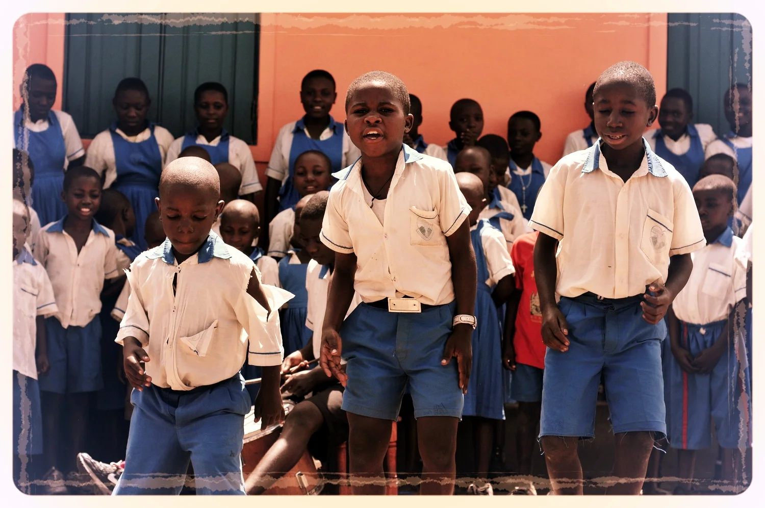 Singing and dancing play a big part of the kids life