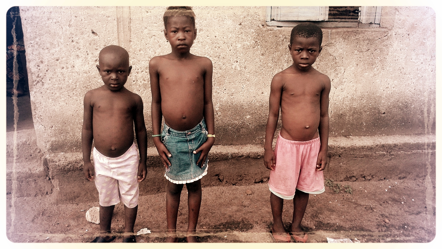 Children from Masuba, Makeni recently orphaned from Ebola.