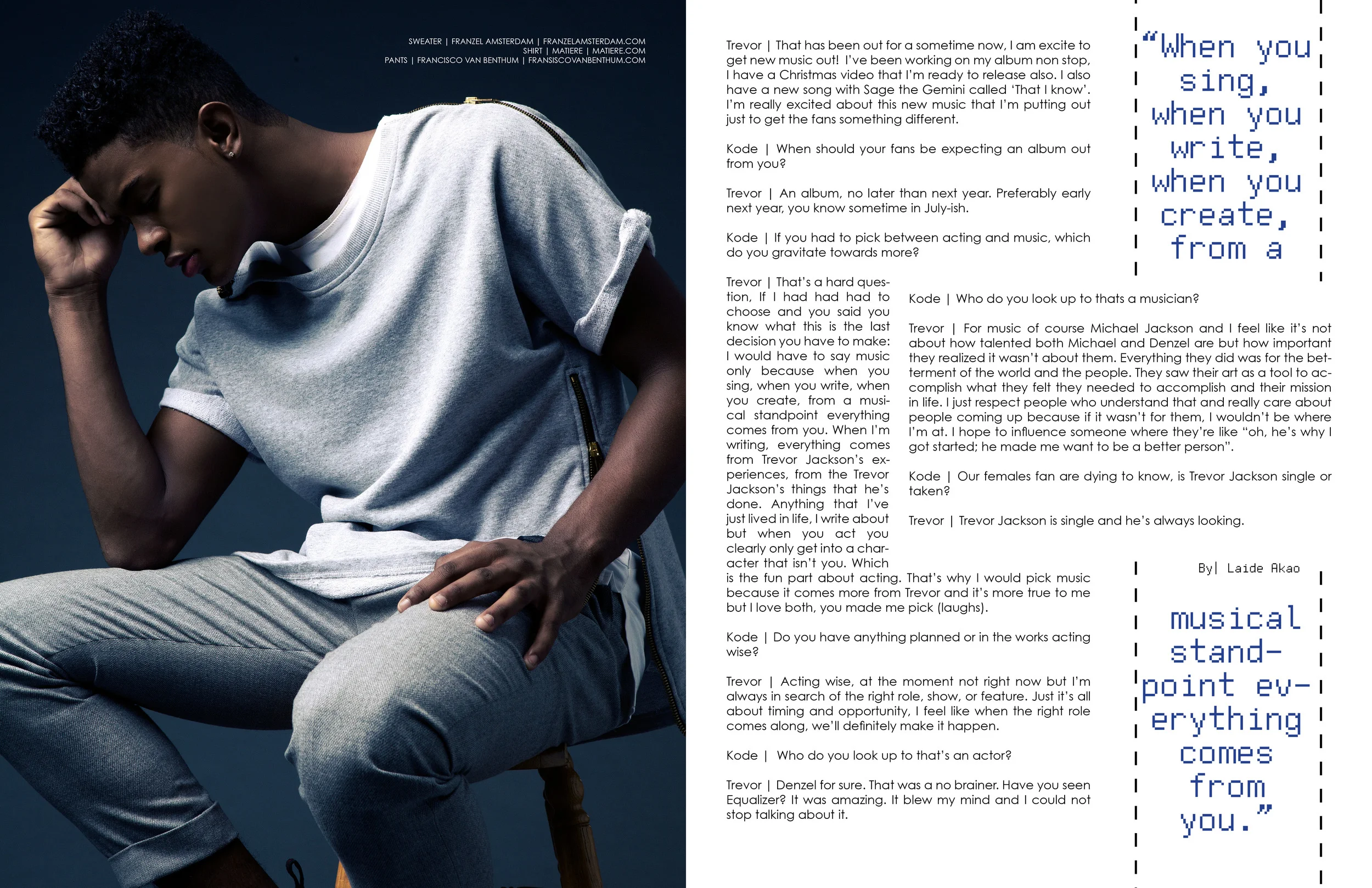 Trevor Jackson for KODE Magazine