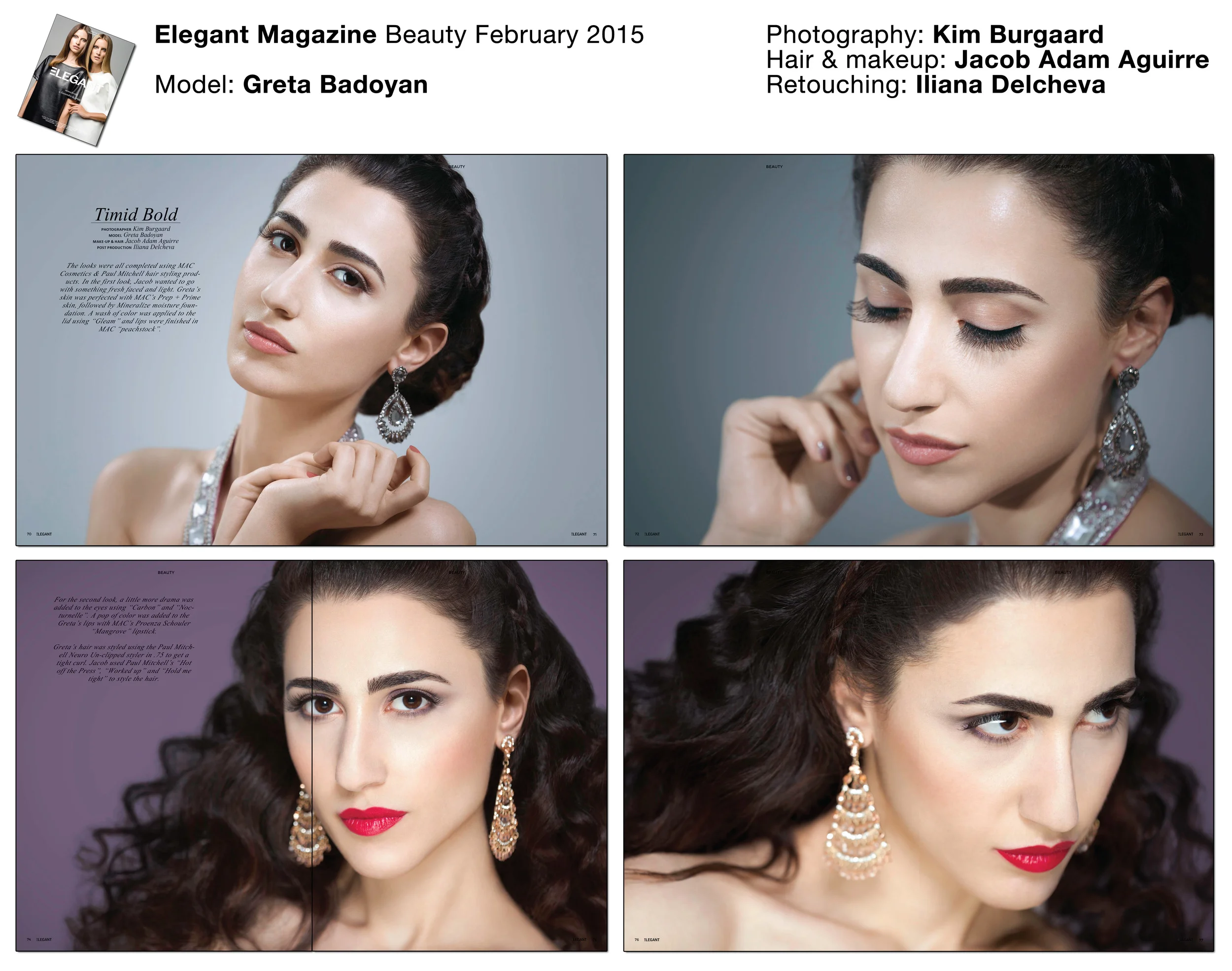 Beauty Editorial Elegant Magazine