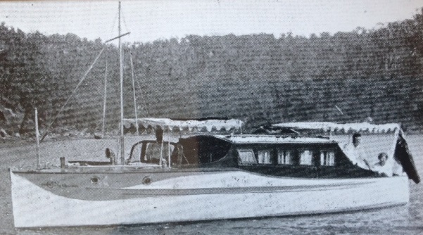 "White Heather" Designed and built by Lars Halvorsen for F.S Walton of Rose Bay and completed in December 1926. Original build price was 1,400 Pounds. 4 years later it was purchased by J.T Lang the then Premier of N.S.W. Job number 19.