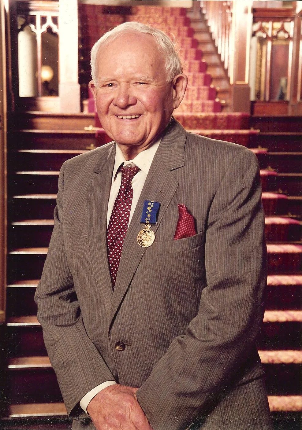Harold Halvorsen awarded an OAM in October 2000. Age 90. This prestigious honour was awarded to him for his outstanding boat building contribution to the WWII war effort in which 247 craft were built and delivered at Lars Halvorsen Sons Pty Ltd Ryde for the US, Dutch and Australian Navy's from 1939 through to 1945 under his leadership. 