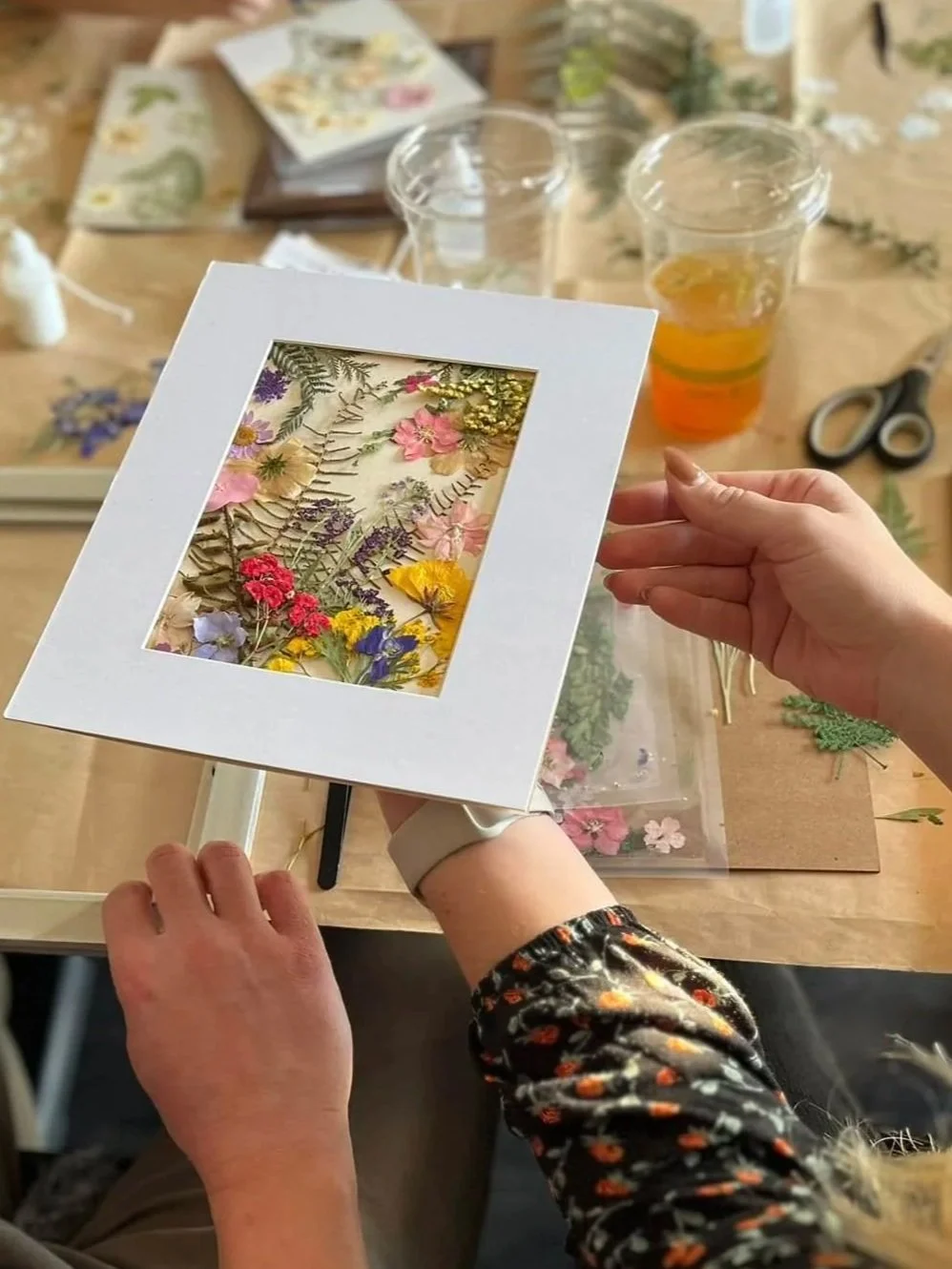 9/21 Pressed Flowers Workshop 2PM