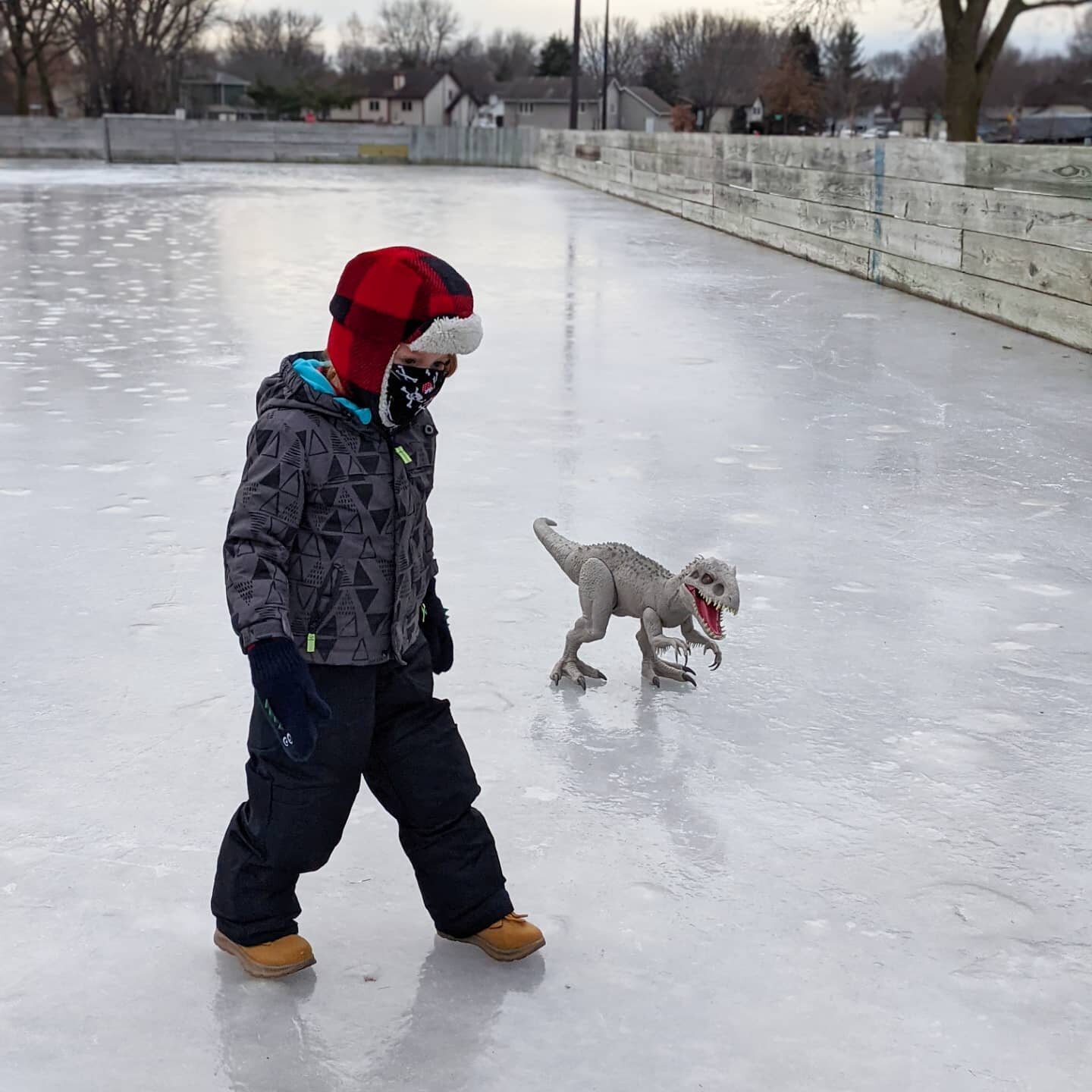 And the best of friends set out on their winter adventures with a mask and a smile to stay warm. 
Merry Christmas from Minnesota ⛄