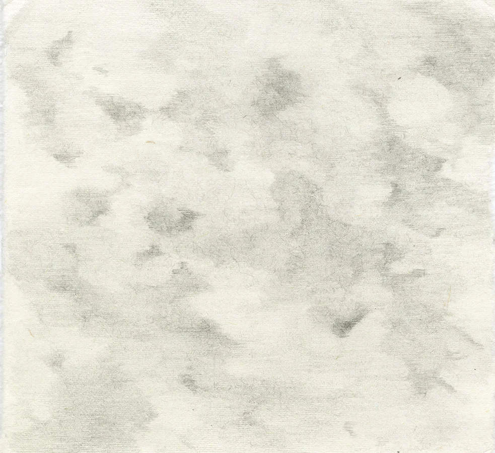 Clouds Pencil on Handmade Paper 6.5x6.jpg