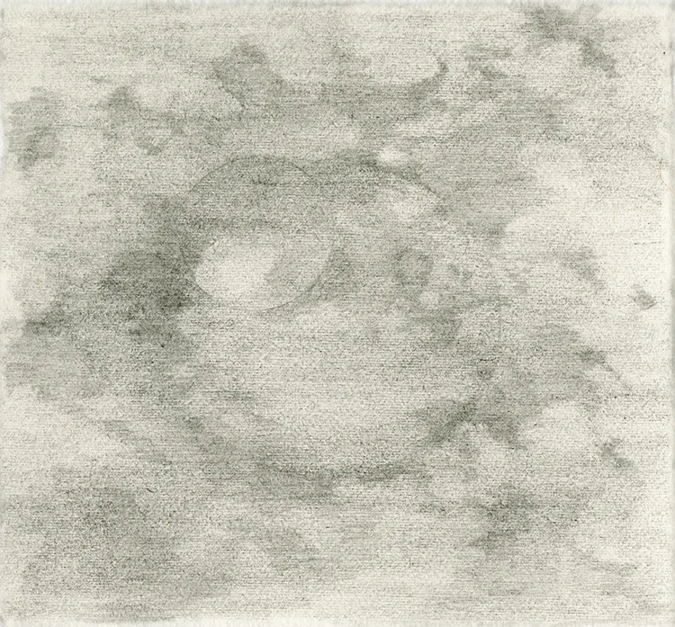Planet with Moon 5x5in Pencil on T90 paper.jpg