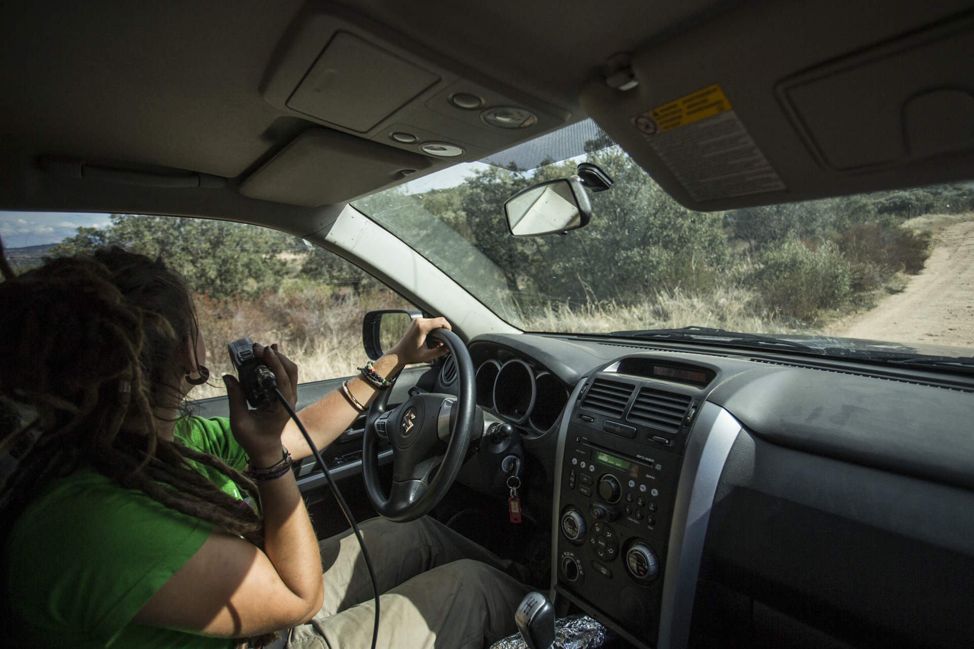  Field technicians like Carmen monitor the movements and survival of GPS collared released lynx.&nbsp; 