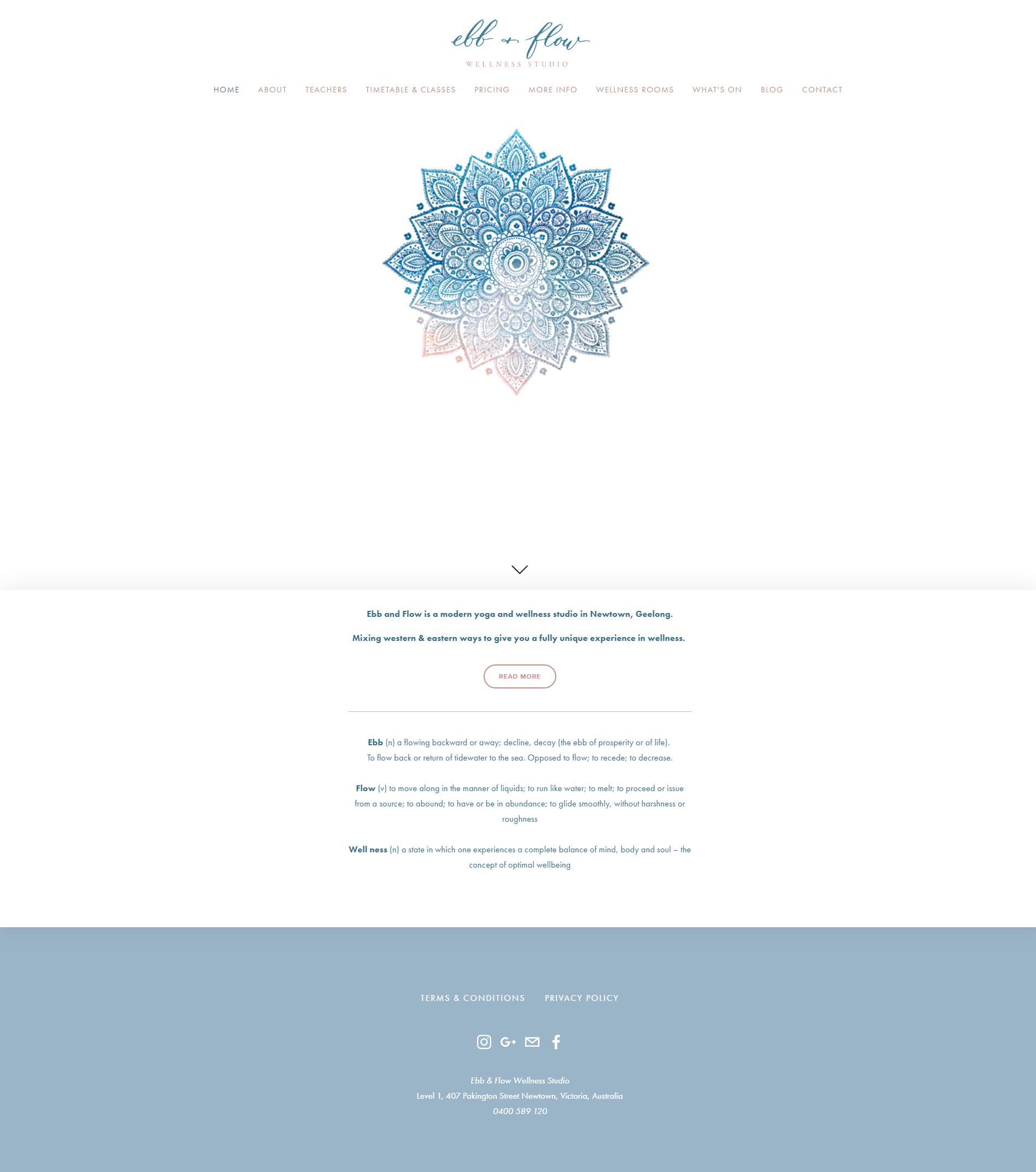 Ebb & Flow Wellness Studio Parallax Scroll Site for Yoga and Wellness Studio. Includes Mind Body App , Event Calendar and Blog. View Site ->