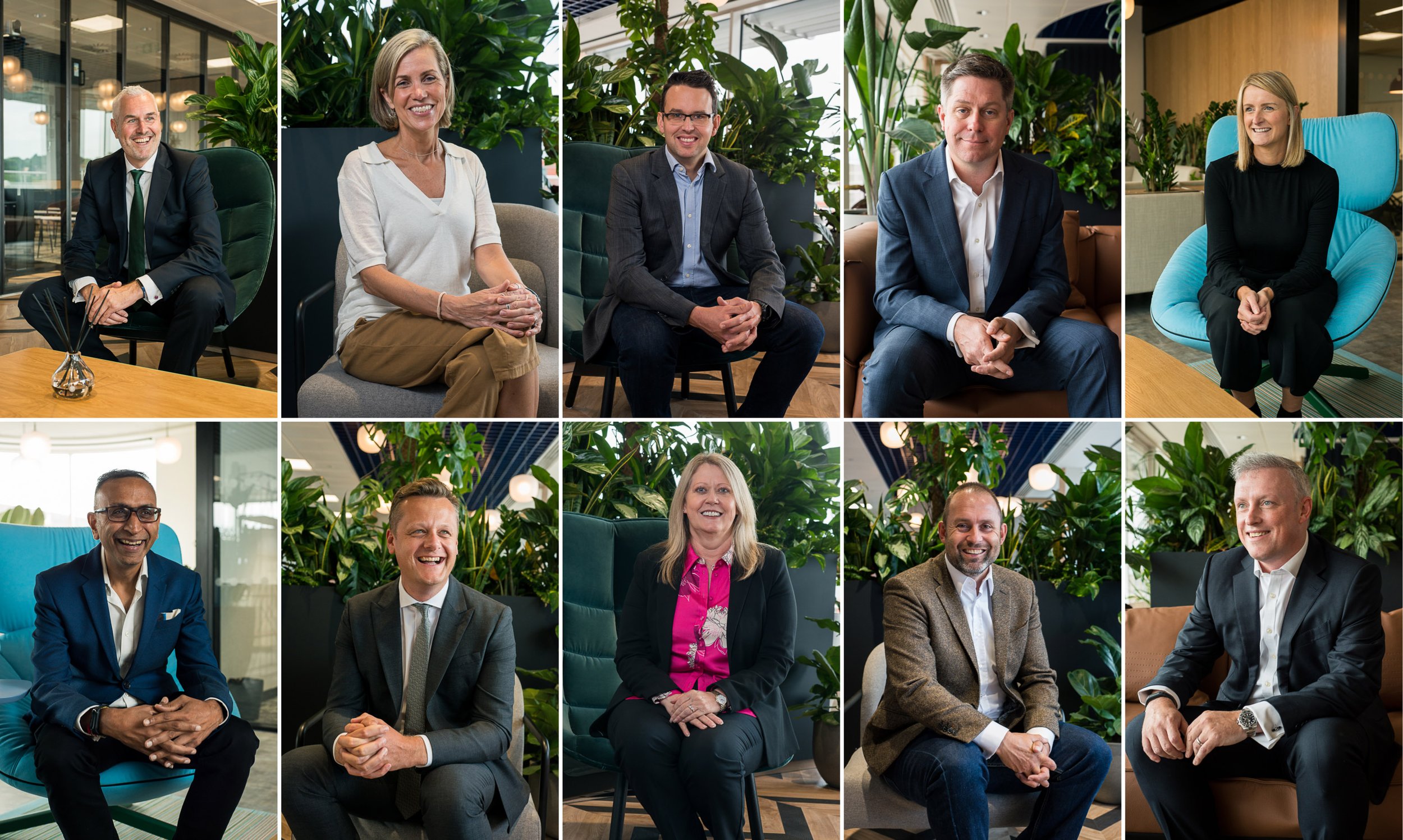 Relaxed corporate business photography