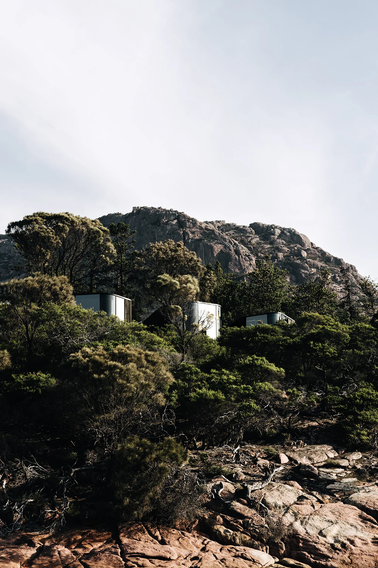 Travel documentary editorial food portrait photography. Shot on location in Wine Glass Bay, Freycinet, Tasmania, Australia. Feature for Etihad inflight magazine, Atlas. Featuring Freycinet Lodge