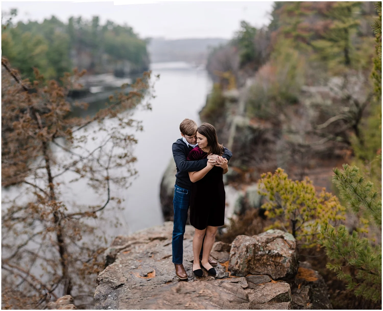 Interstate State Park Engagement Photography | Becca &amp; Scott | Taylor Falls Engagement Photographer