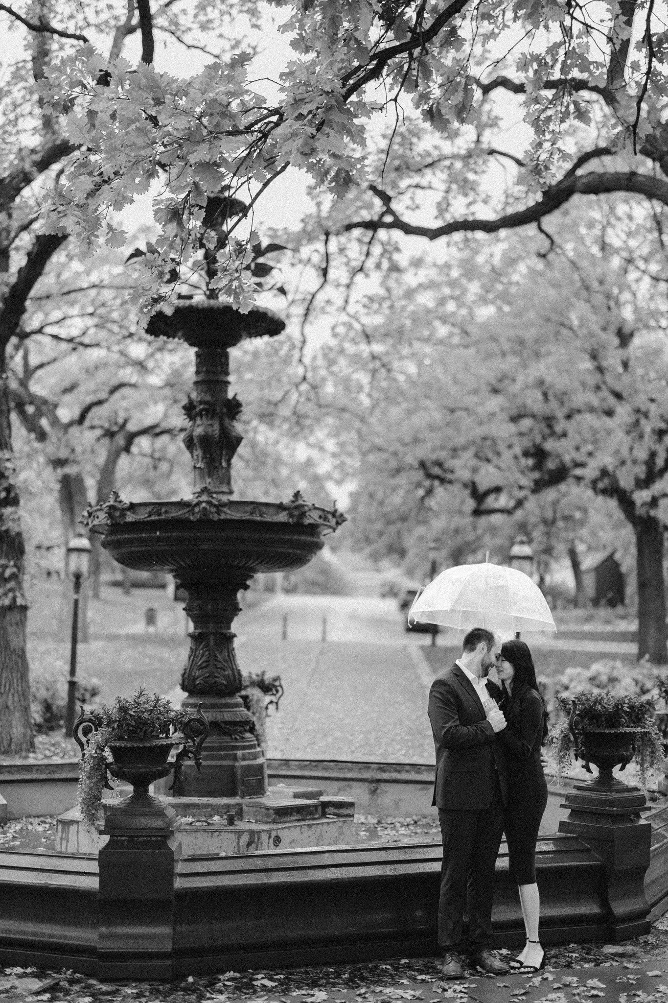 Puiyii and John met at the University of Minnesota while working toward their master&rsquo;s degrees. They got married at Irvine Park, so it only made sense to go back there for their photos.
A cool fall day, a little rain, and two people who didn&rs