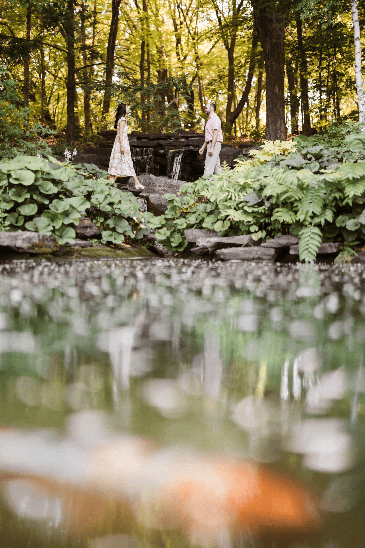 Minnesota arboretum engagement Photographer