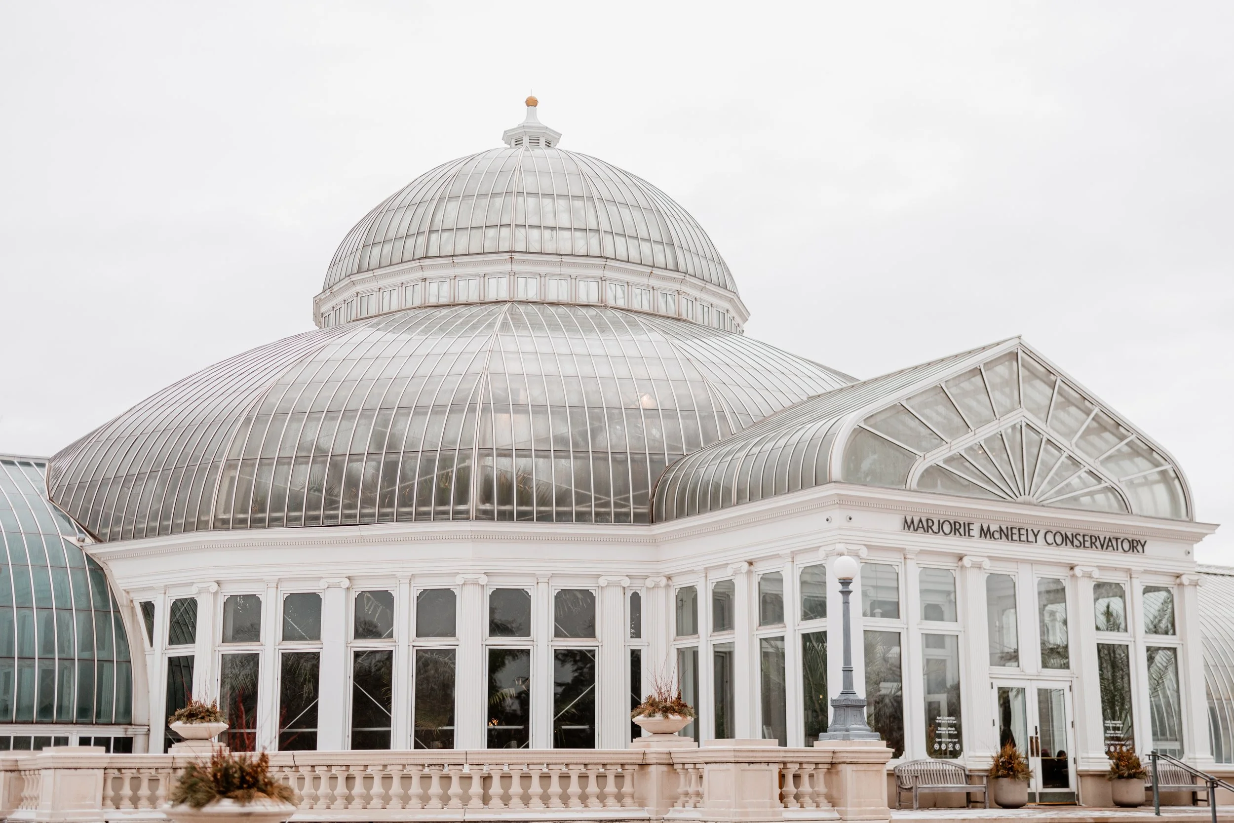 Como Conservatory Engagement Photography