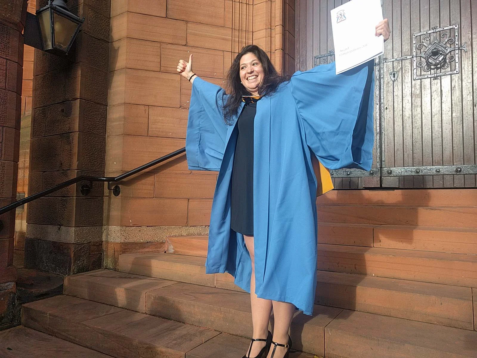 Ana with her PhD diploma!