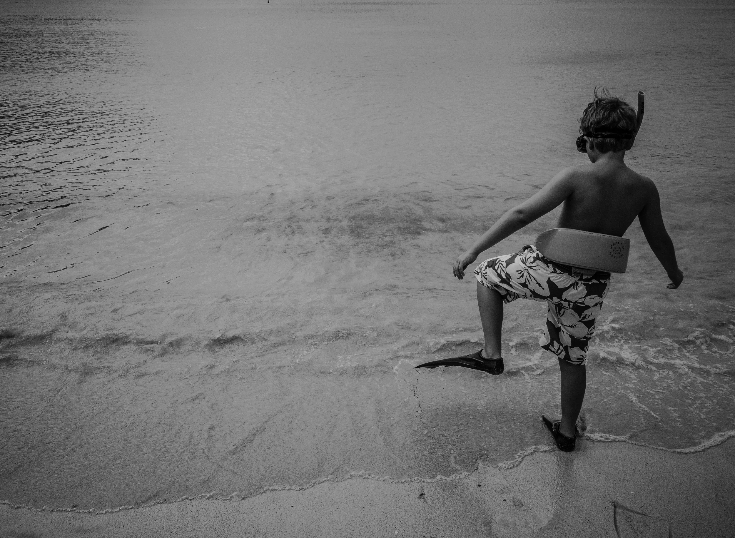 It's a beautiful beach. But the scene might be more than that