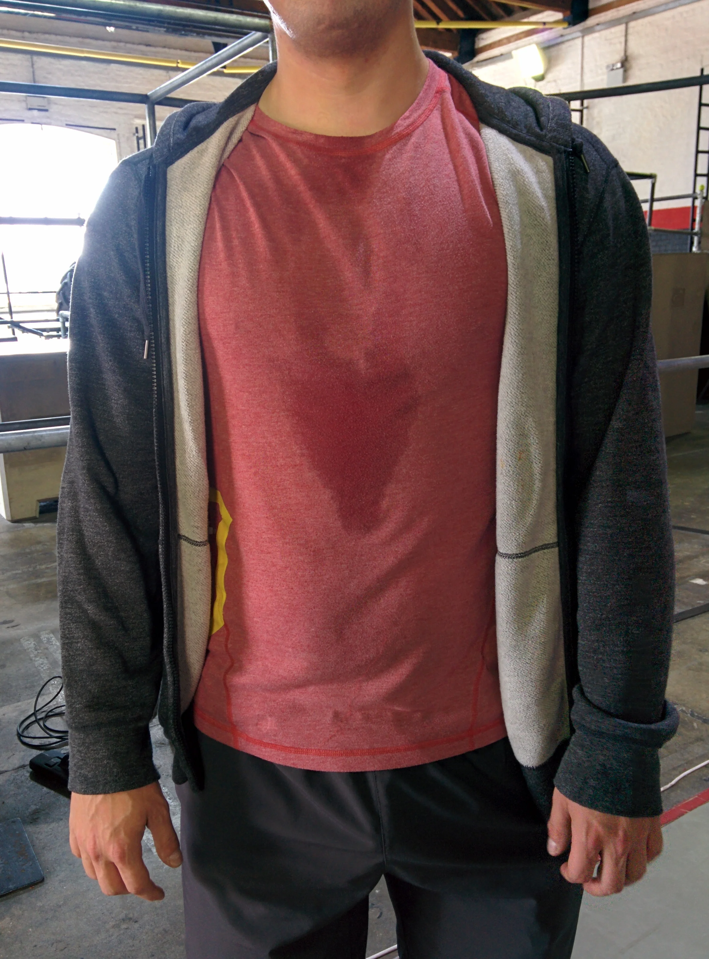 James loves CrossFit so much, his post-WOD sweat is heart-shaped!